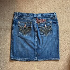 Old Navy Blue Denim Mini Skirt
